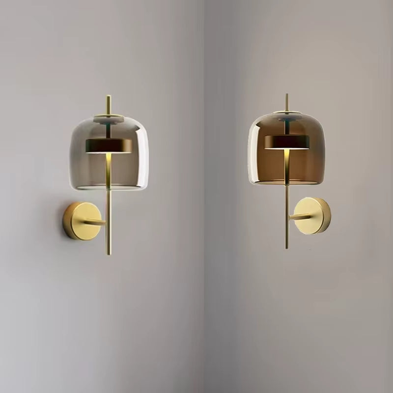 Post-Modern Luxury Glass Wall Lamp, Nordic Designer Lamp for Bedroom, Study, Corridor, Home Decor