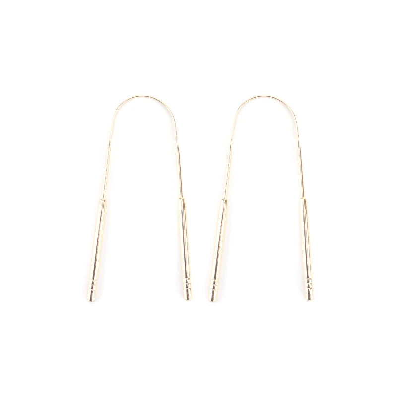 4Colors Stainless Steel Tongue Scraper Metal Tongue Fresh Breath Cleaning Coated Toothbrush Oral Hygiene Scrapper Cleaning Tools