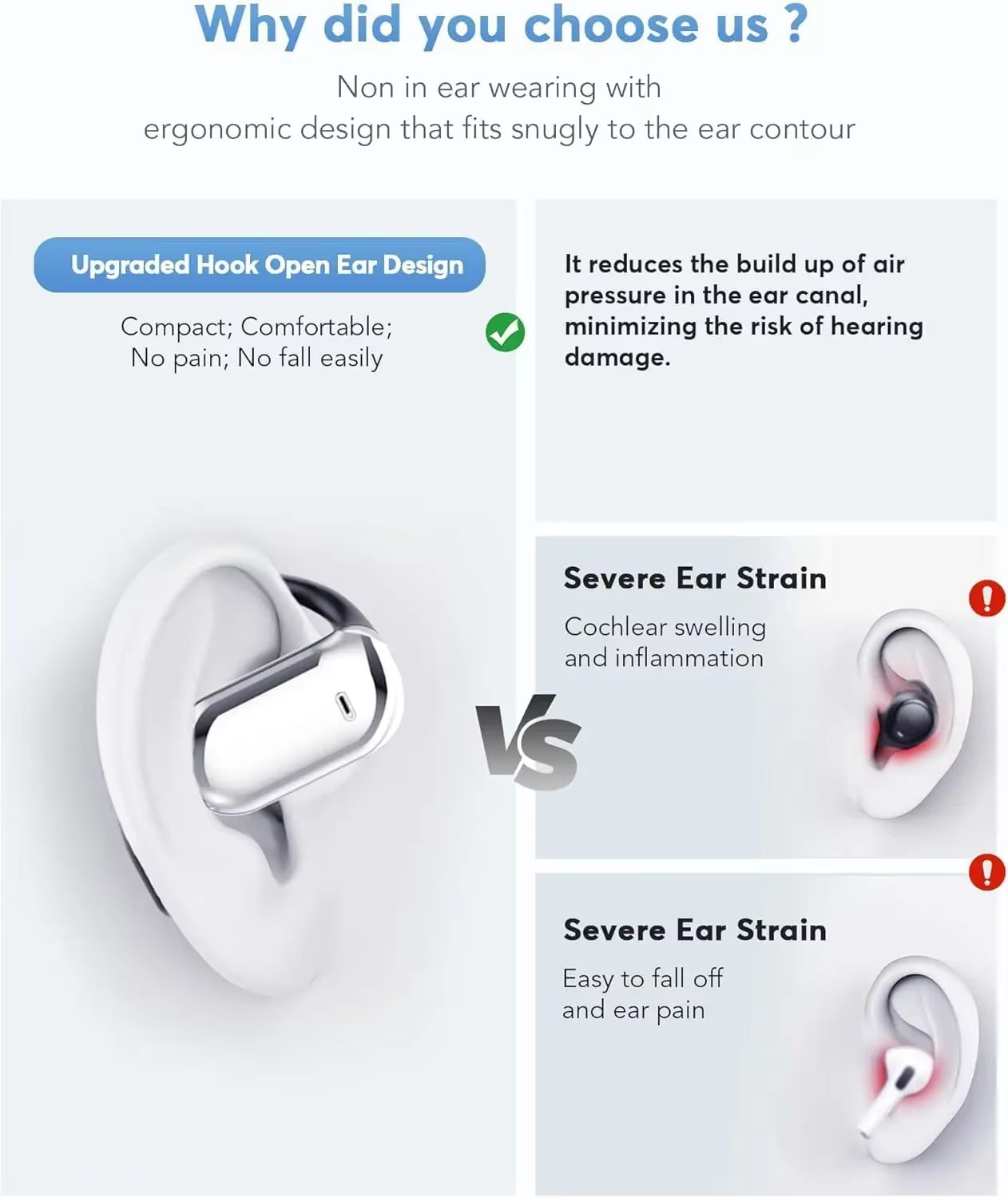 Real Time Translator Headphones AI Language Translation Earbuds 144 Languages & Accents 3 in 1 OWS Ear Buds for Business