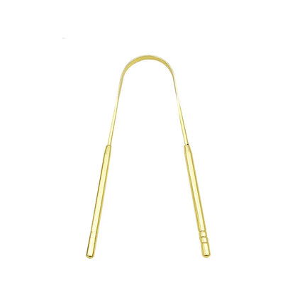 4Colors Stainless Steel Tongue Scraper Metal Tongue Fresh Breath Cleaning Coated Toothbrush Oral Hygiene Scrapper Cleaning Tools