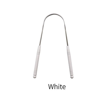 5 Colors Stainless Steel Tongue Cleaner Scraper Oral Care Bad Breath Sweeper Health Tool